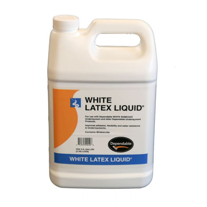 Dependable White Latex Liquid (1 gal.) - ShagTools