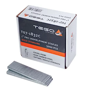 Tego T07-1832C 1" Pro Underlayment Staples (5,000/Box)