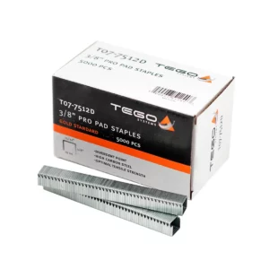 Tego T07-7512D 3/8" Pro Pad Staples (5,000/Box)