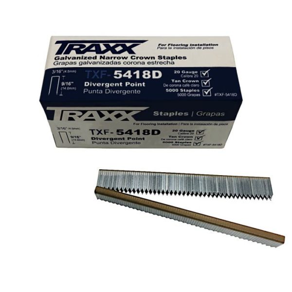 Traxx TXF7512D 3/8" Carpet Pad Staples (5000/box) ShagTools