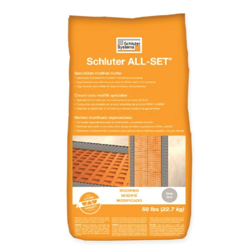 Schluter ALL-SET Modified Thin-set Mortar - Gray (50 lb.)