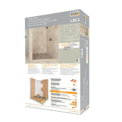 Schluter-KERDI-SHOWER-KIT 48" x 48" w/ PVC Flange