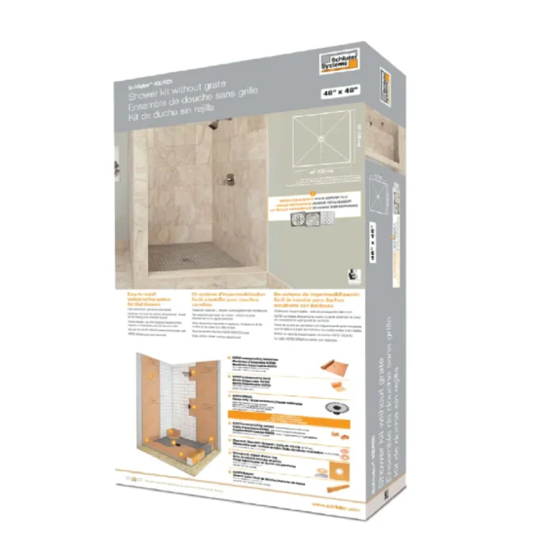 Schluter-KERDI-SHOWER-KIT 48" x 48" w/ PVC Flange