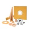 Schluter-KERDI-SHOWER-KIT-FLG 48" x 48" PVC w/ Stainless Steel Drain Grate