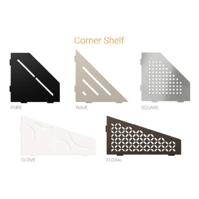 Schluter-SHELF-E Shower Corner Shelves