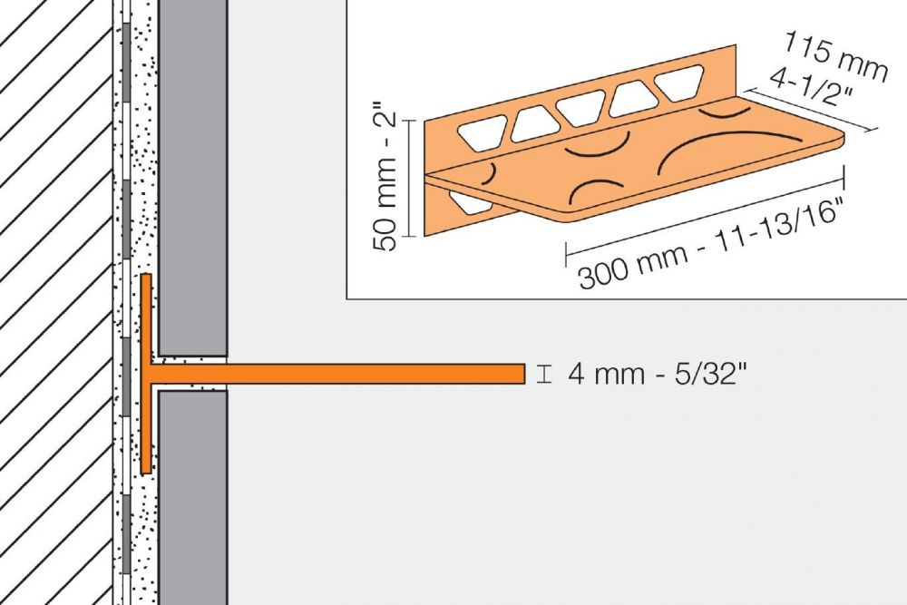 Schluter®-SHELF-W, Shelves