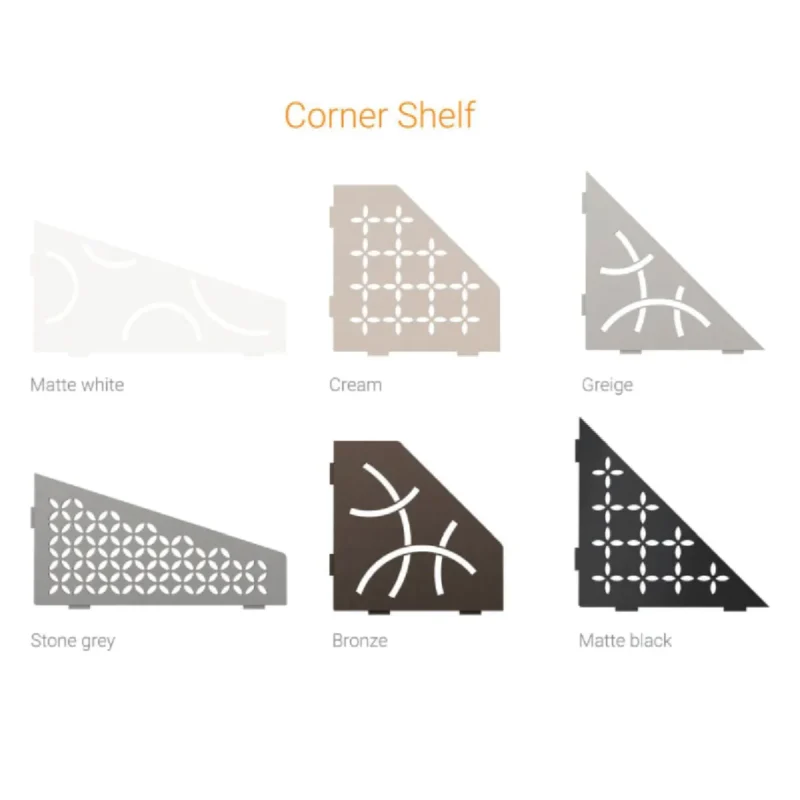 Schluter-SHELF-E Shower Corner Shelves
