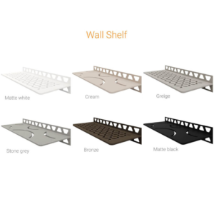 wall shower shelf