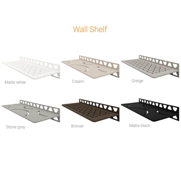 wall shower shelf