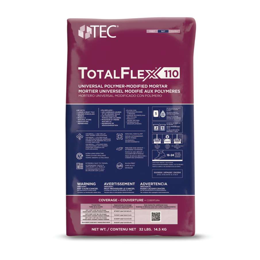 TEC TotalFlex 110 Universal Polymer-Modified Mortar White (32 lb.) -  ShagTools