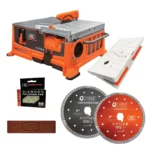 iQ228CYCLONE 7" Dry Cut Table Top Tile Saw w/ FREE Combo Pack