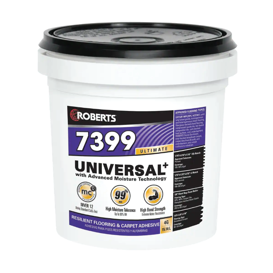 Roberts 7399 Universal Plus Resilient Flooring & Carpet Adhesive (4 gal.)