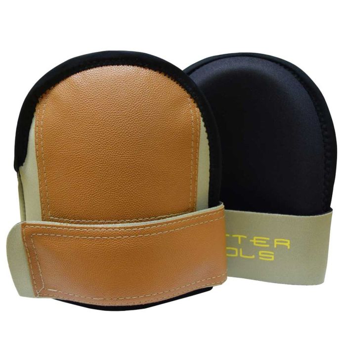 Leather Knee Pads - Wide Soft Cap
