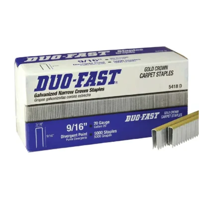 Duo-Fast DFF-5418D 9/16" Carpet Staples (5,000/Box)