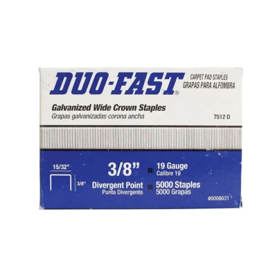Duo-Fast TRADFF-7512D 3/8" Carpet Pad Staples (5,000/Box)